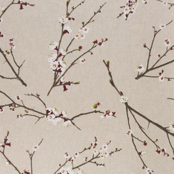 Dekodruck Amar Kirschblüte auf Beige meliert by Swafing